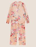 Satin Floral Pyjama Set