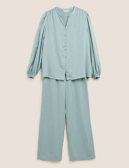 Jacquard Satin Pyjama Set