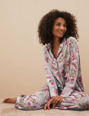 Floral 2024 silk pyjamas