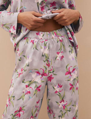 Floral satin online pyjamas