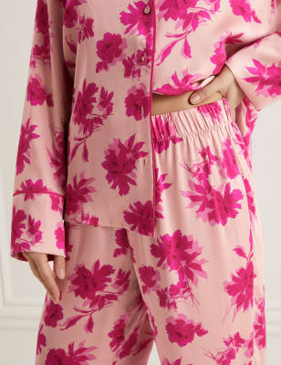 Laylani Satin Floral Pyjama Set