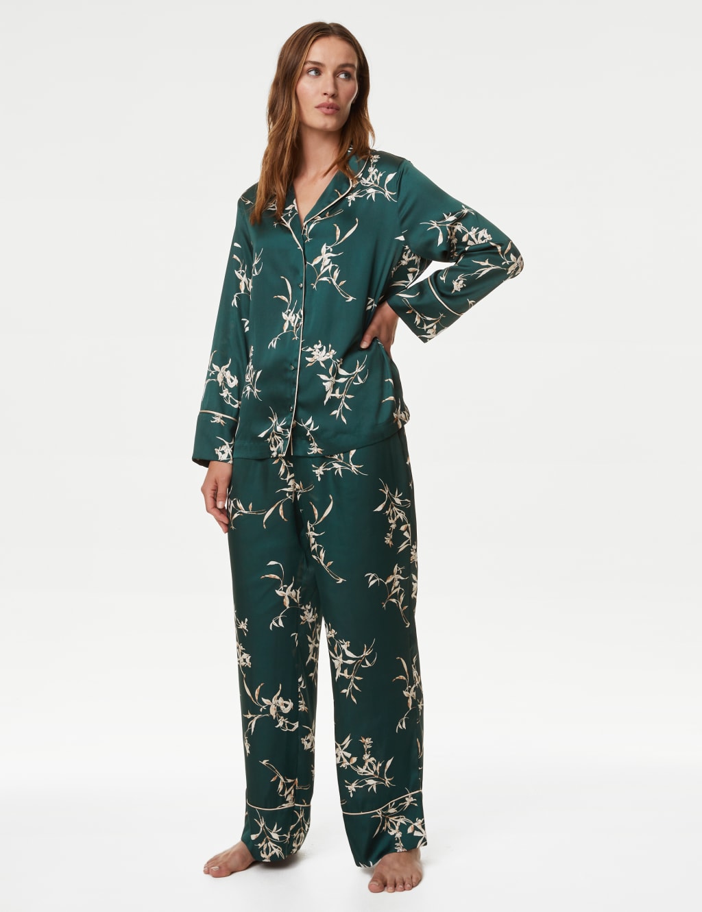 Dream Satin™ Printed Pyjama Set image 3