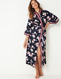Satin Floral Dressing Gown