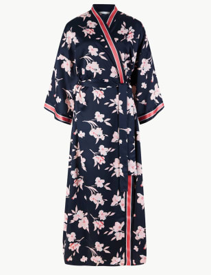 Satin Floral Dressing Gown | M&S Collection | M&S