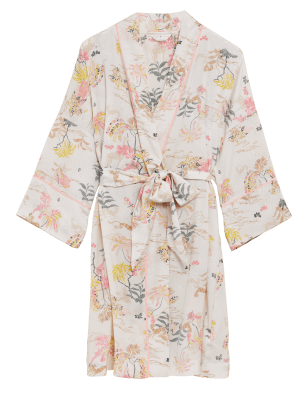 

Womens M&S Collection Dream Satin™ Giraffe Print Wrap - Light Natural, Light Natural