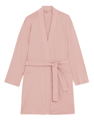 

Womens M&S Collection ​Cool Comfort™ Cotton Modal Short Wrap - Pink, Pink