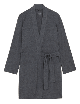 

Womens M&S Collection Cool Comfort™ Cotton Modal Short Wrap - Charcoal, Charcoal