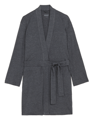 Womens M&S Collection Cool Comfort™ Cotton Modal  Short Wrap - Charcoal