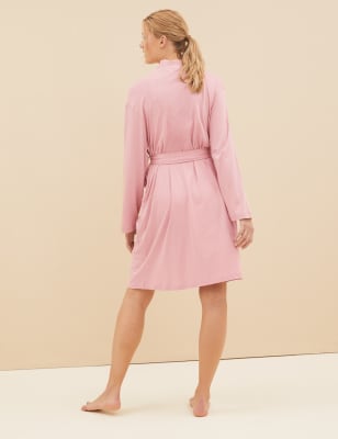 

Womens M&S Collection Cool Comfort™ Cotton Modal Wrap - Antique Rose, Antique Rose