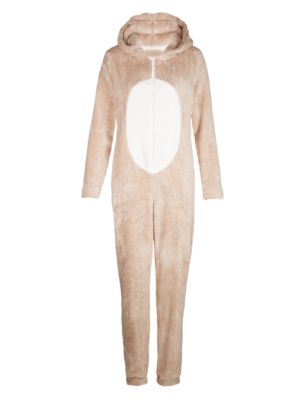 Hooded Bunny Cosy Fleece Onesie | M&S Collection | M&S