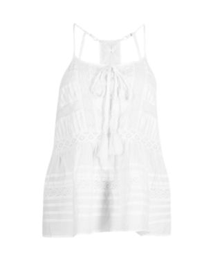 Pure Cotton Lace Insert Camisole Top | M&S Collection | M&S