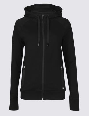 Cotton Rich Hooded Top | M&S Collection | M&S
