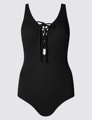 Secret Slimming™ Lace-up Swimsuit | M&S Collection | M&S