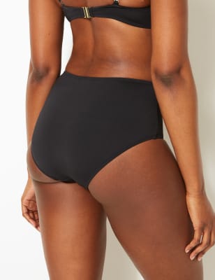 Black Shaping High Waisted Bikini Bottom X28026