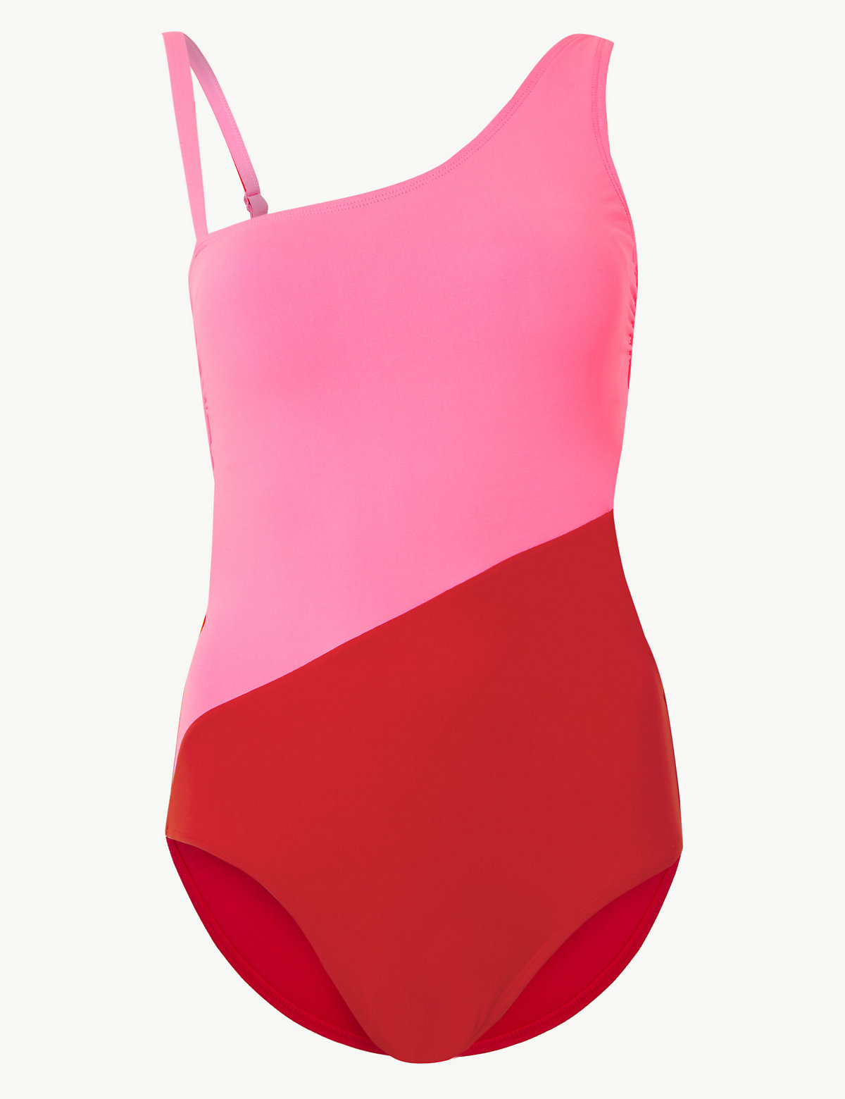 Colour Block Padded Bandeau Swimsuit