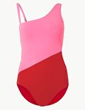 Colour Block Padded Bandeau Swimsuit
