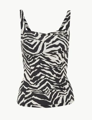 Zebra animal print swimsuit for girls and teens - TO THE MOON