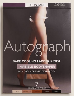 

Womens Autograph 7 Denier Cool Comfort™ Body Shaper Tights - Suntan, Suntan