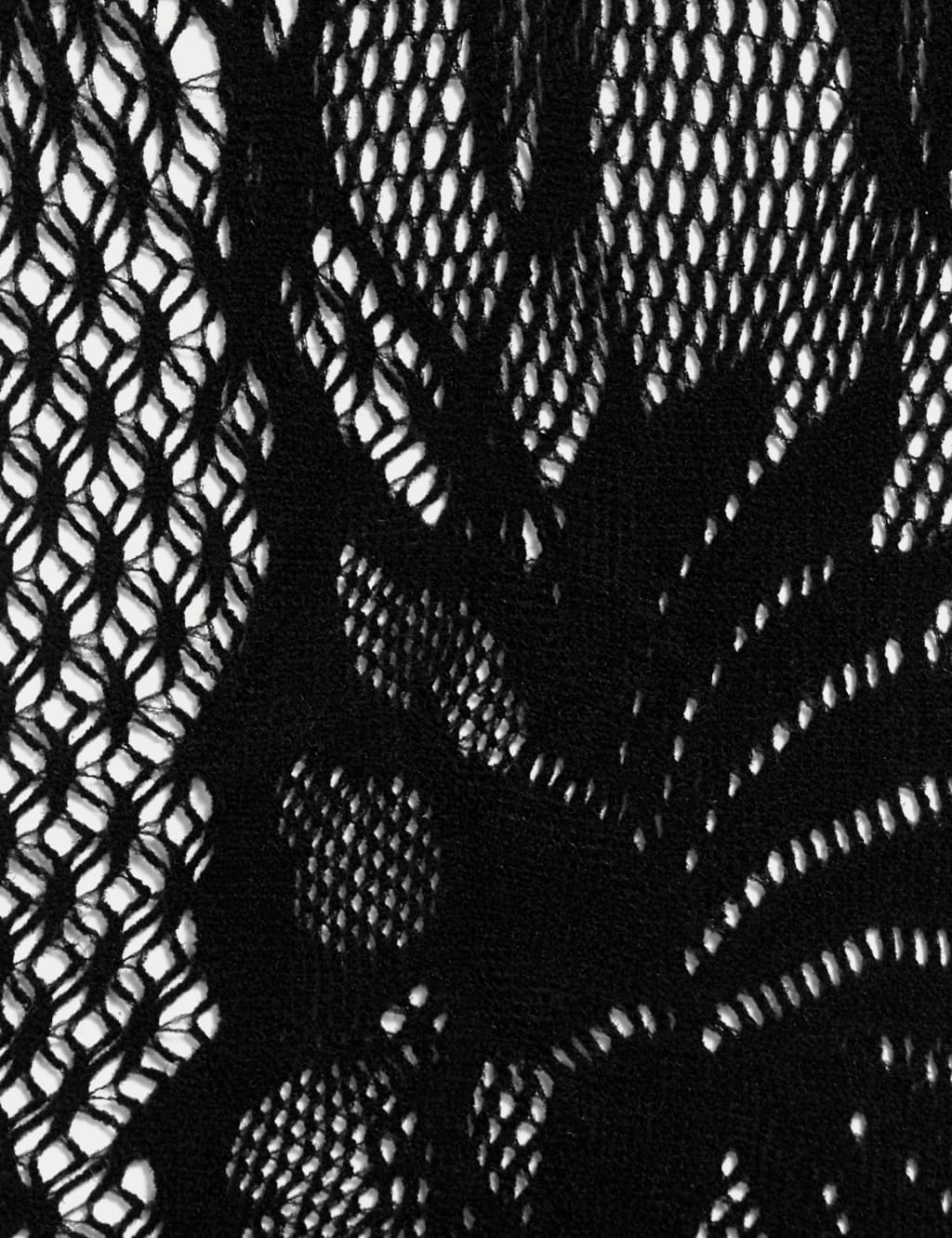 Floral Lace Fishnet Tights image 2