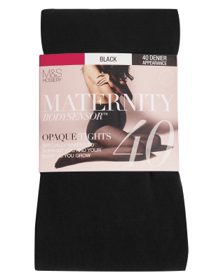 

Womens M&S Collection Maternity 40 Denier Body Sensor™ Tights - Black, Black