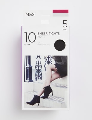 10 denier tights black sale