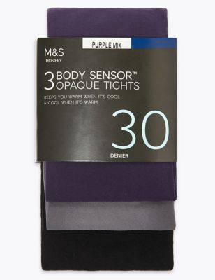 3pk 30 Denier Body Sensor™ Tights | M&S Collection | M&S