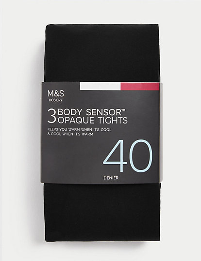 3pk 40 Denier Body Sensor™ Tights