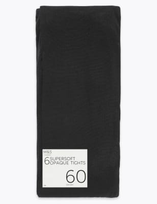 Lot de 6&nbsp;paires de collants opaques ultra-doux 60&nbsp;deniers
