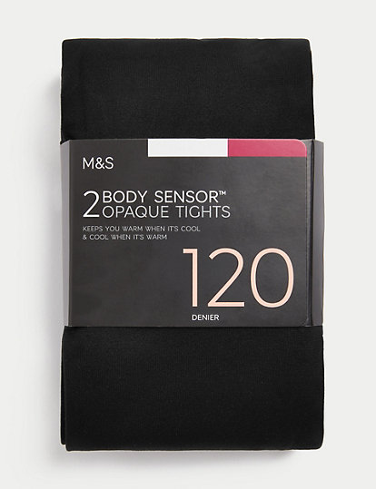 2pk 120 Denier Body Sensor™ Tights