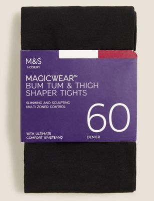 

Womens M&S Collection 60 Denier Magicwear™ Opaque Tights - Black, Black