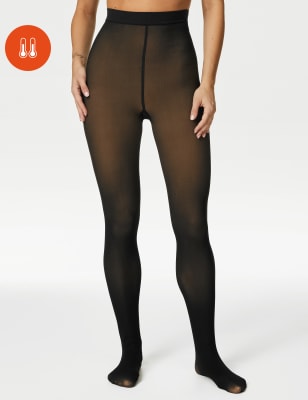 140 Denier Thermal Sheer Fleece Tights