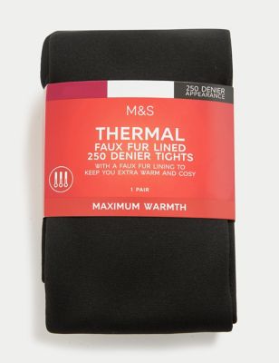 M&S Collection 200 Denier Thermal Fleece Lined Tights Extra Large Black -  Compare Prices & Where To Buy 