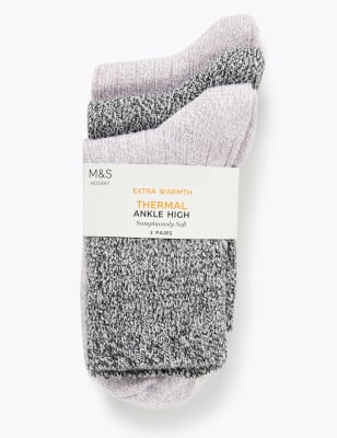 Lot de 3&nbsp;paires de chaussettes ultra-douces hauteur cheville &agrave; paillettes