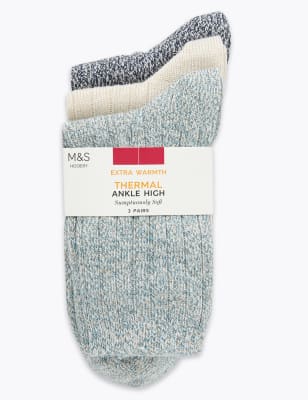 3 Pair Pack Sumptuously Soft Thermal Socks
