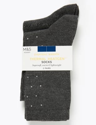 Heatgen&trade;&nbsp;&ndash;&nbsp;Lot de 2&nbsp;paires de chaussettes chaudes hauteur cheville