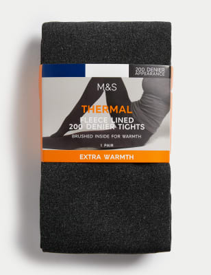 200 Denier Thermal Fleece Lined Tights