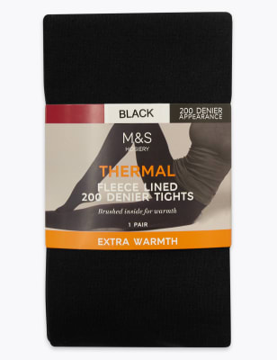 Collants chauds 200&nbsp;deniers avec doublure en polaire