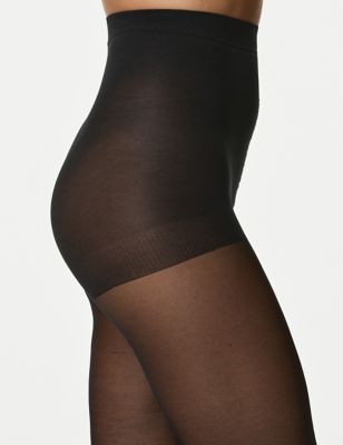 Womens M&S Collection 3pk 15 Denier Body Shaping Tights - Black