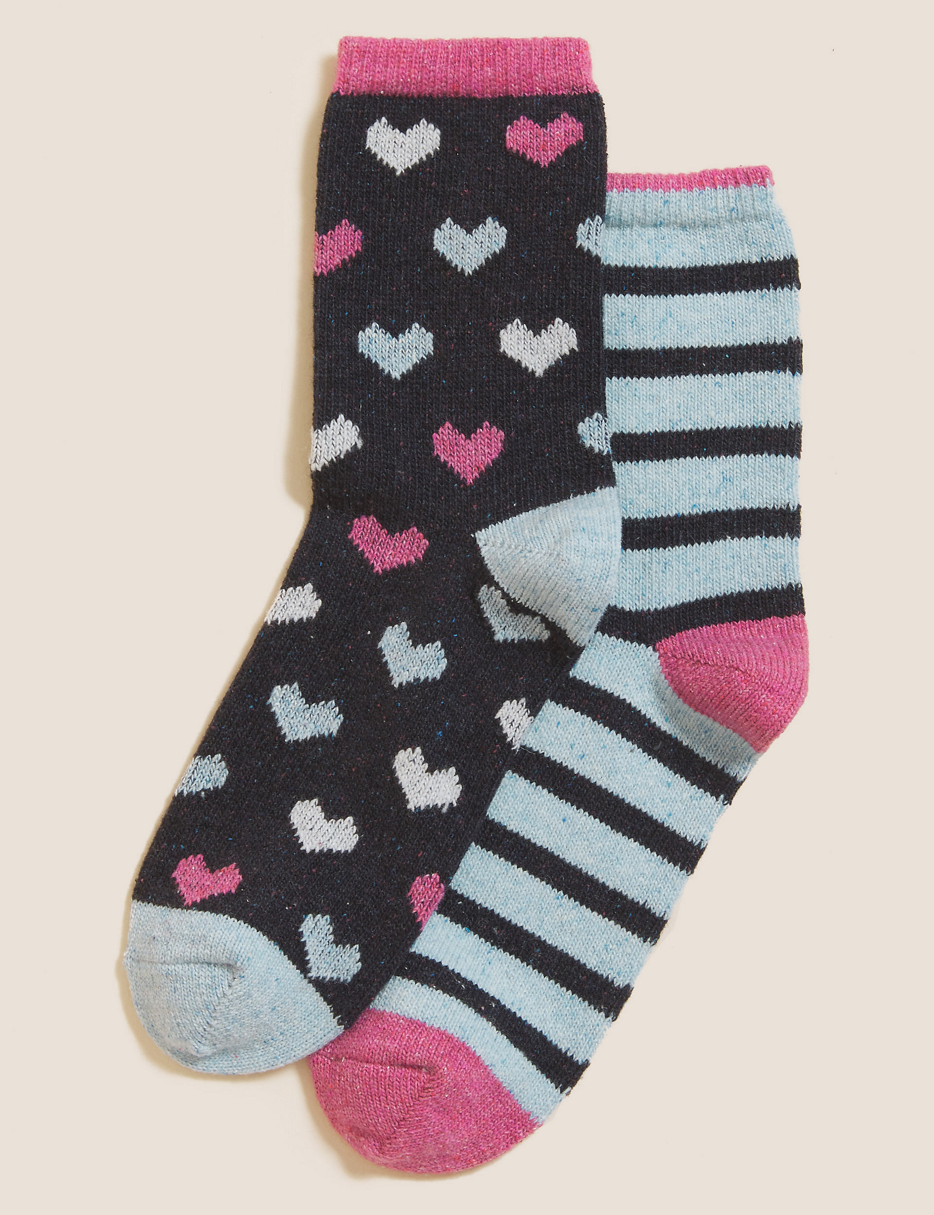 Fashion Womens Socks Casual Cotton Warm Soft Flexible Striped Ankle-High Socks