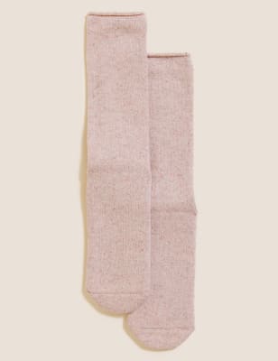 

Womens M&S Collection Knöchelhohe Thermosocken - Pink Mix, Pink Mix