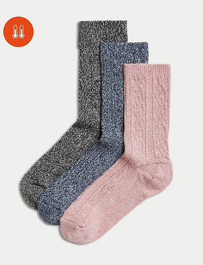 3pk Sumptuously Soft™ Thermal Socks