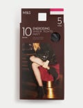 5pk 10 Denier Energising Matt Tights