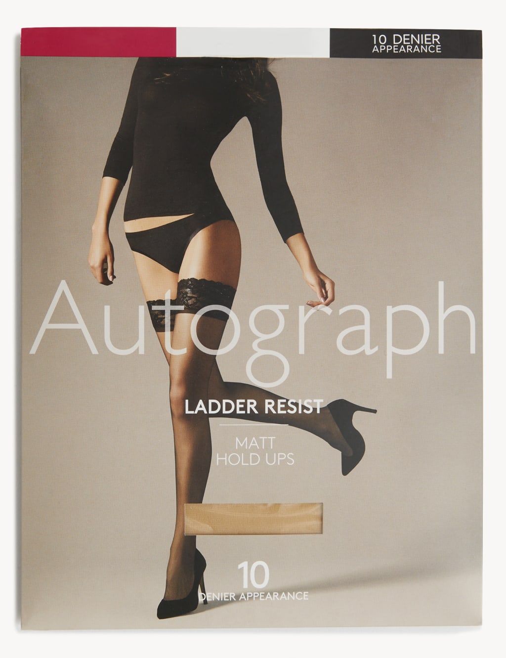 10 Denier Ladder Resist Matt Hold-ups image 2