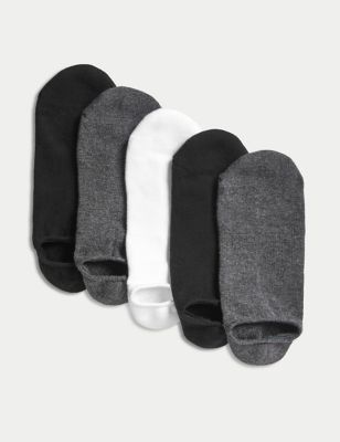 Pack de 5 pares de calcetines tobilleros acolchados de algodón