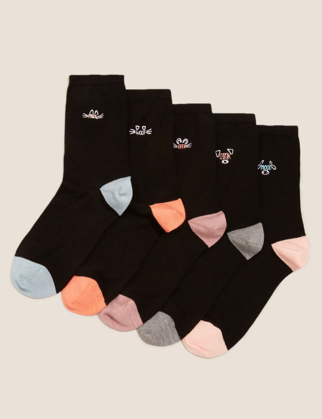 5pk Sumptuously Soft™ Ankle High Socks image 2