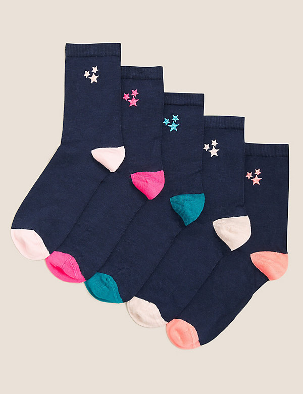 5pk Sumptuously Soft™ Ankle High Socks - DE