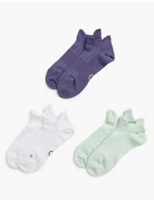 

Goodmove Pack de 3 pares de calcetines Trainer Liners™ de material recicladoWomens - Green Mix, Green Mix