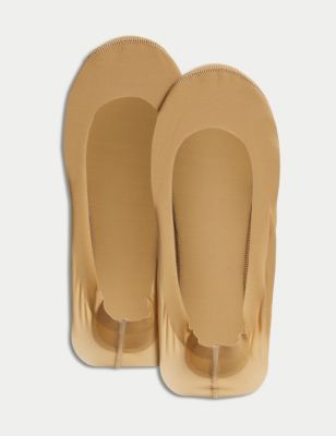 

Womens M&S Collection 2pk Ultra Low Cut Footsies - Nude, Nude