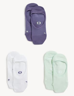 

Womens Goodmove 3pk Recycled Trainer Liners™ - Green Mix, Green Mix