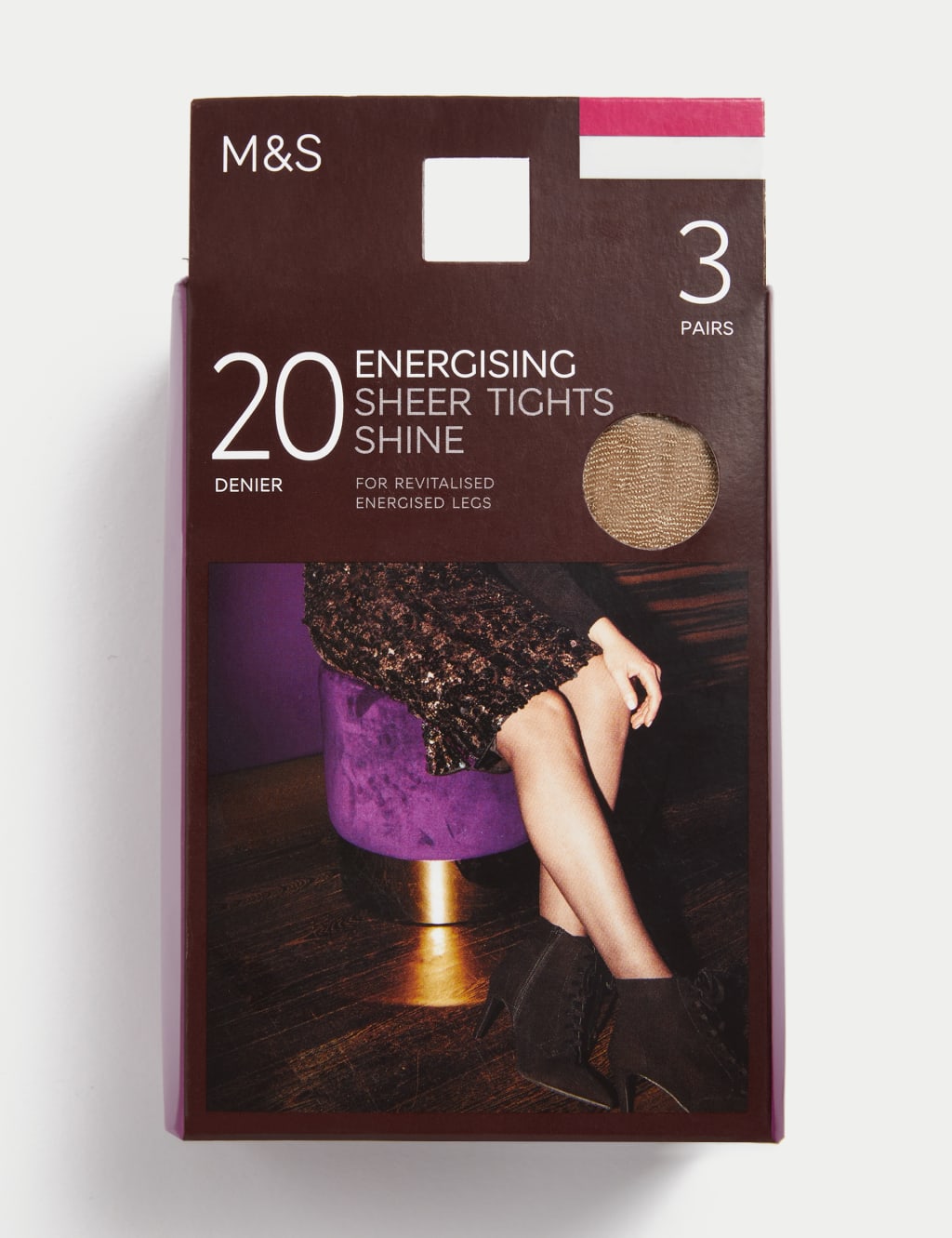 2-pack 20 Denier Tights